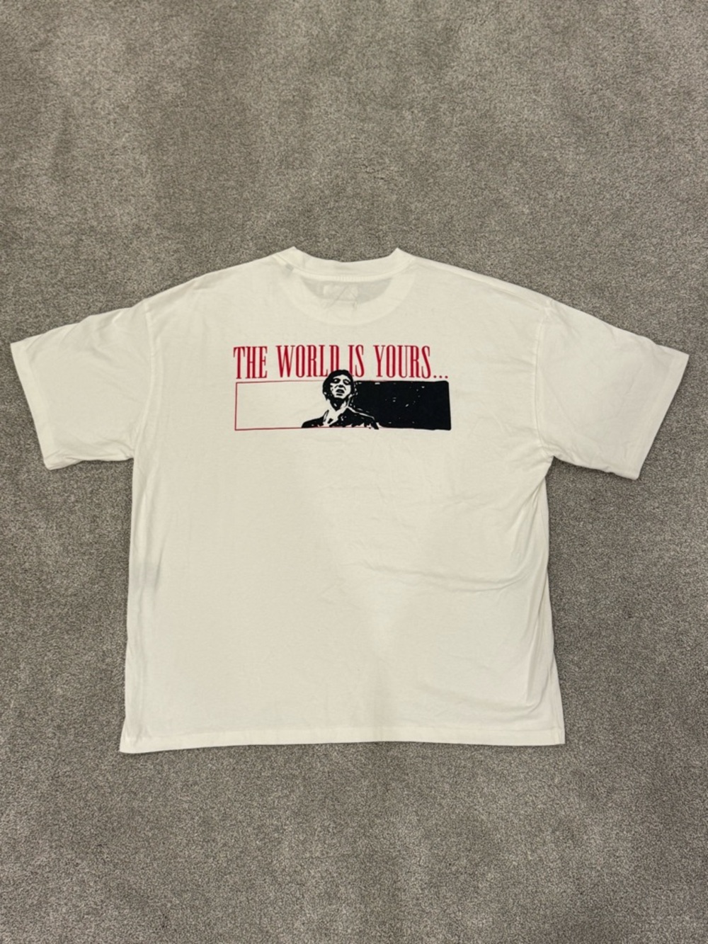 Suspicious Antwerp Scarface White T shirt size large EUC